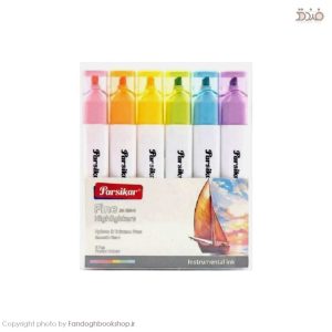 خرید ماژیک هایلایتر پاستلی پارسیکار JM838 بسته 6 عددی